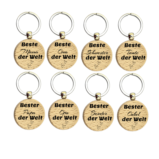 Schlüsselanhänger Family rund
